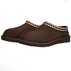 Kirkland Unisex Shearling Slipper Brown Brun Men Women's